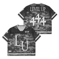 Level Up Merch 2026 Level Up 444 Camo Football Jersey Birthday Gift Ideas For Friends - Merchluma