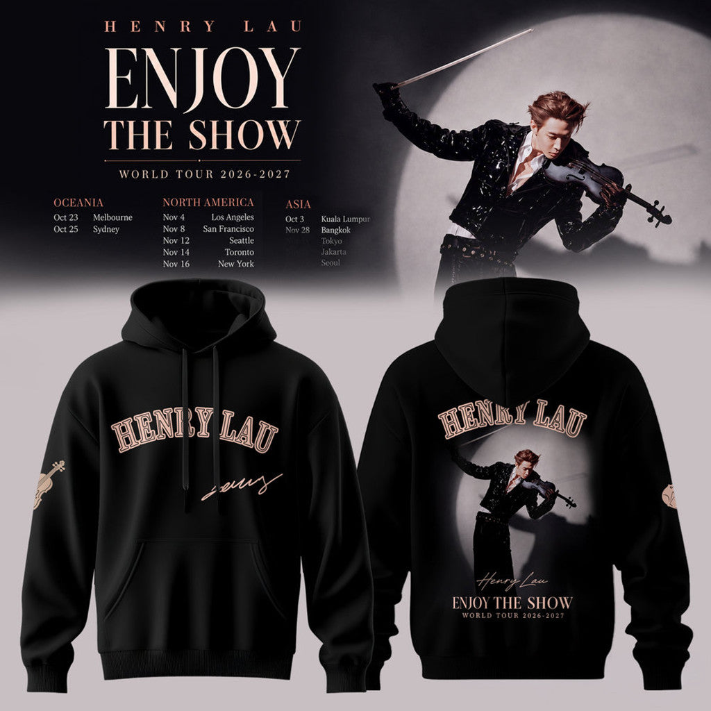 Henry Lau Enjoy The Show World Tour Signature Hoodie 2026 Henry Lau Merch Gift For Fans - Merchluma