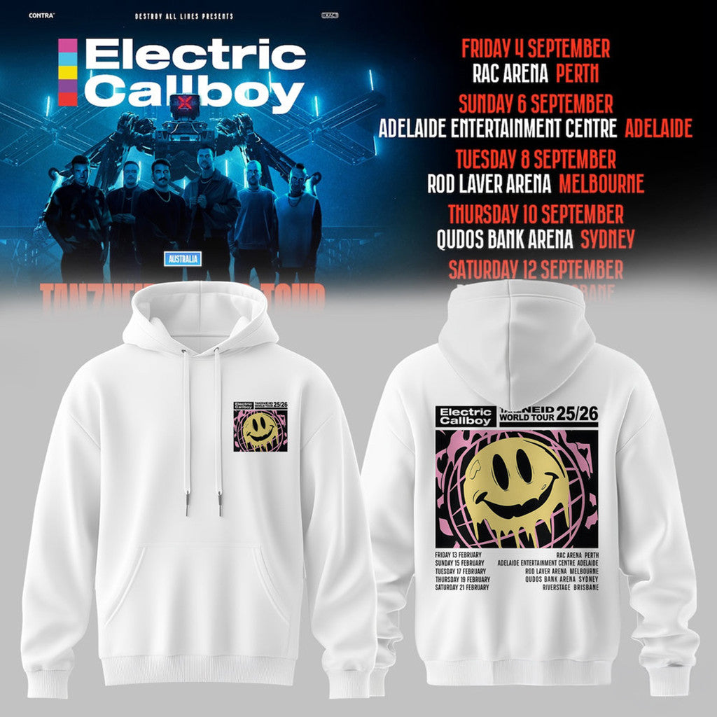 Electric Callboy TANZNEID World Tour 2026 Hoodie Electric Callboy Merch Gift For Music Lover - Merchluma