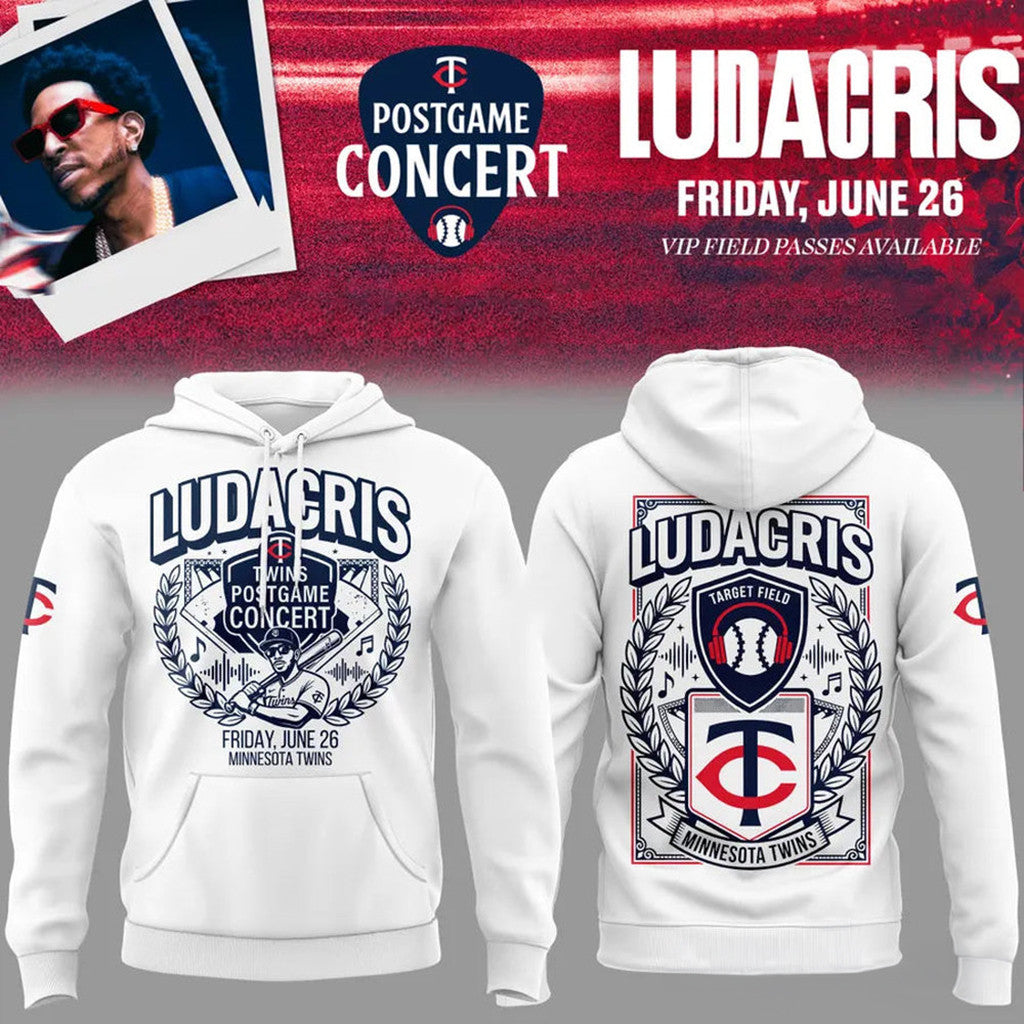 Minnesota Twins X Ludacris Hoodie 2026 Twins Postgame Concert Hoodie Ludacris Merch Fan Gifts - Merchluma