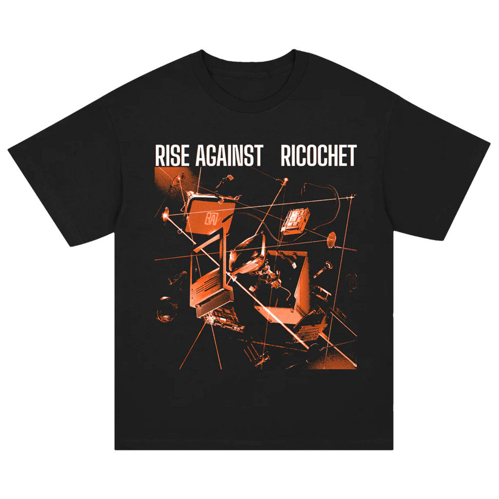 Rise Against Merch 2026 Ricochet Album Cover T-Shirt Black Rise Against Shirt Gift For Dad - Merchluma