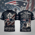 New England Patriots 2026 Faith Family Football Shirt NE Patriots Merch Gift For Christian - Merchluma