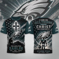 Philadelphia Eagles 2026 Faith Family Football T-Shirt Philly Eagles Merch Christian Gifts - Merchluma