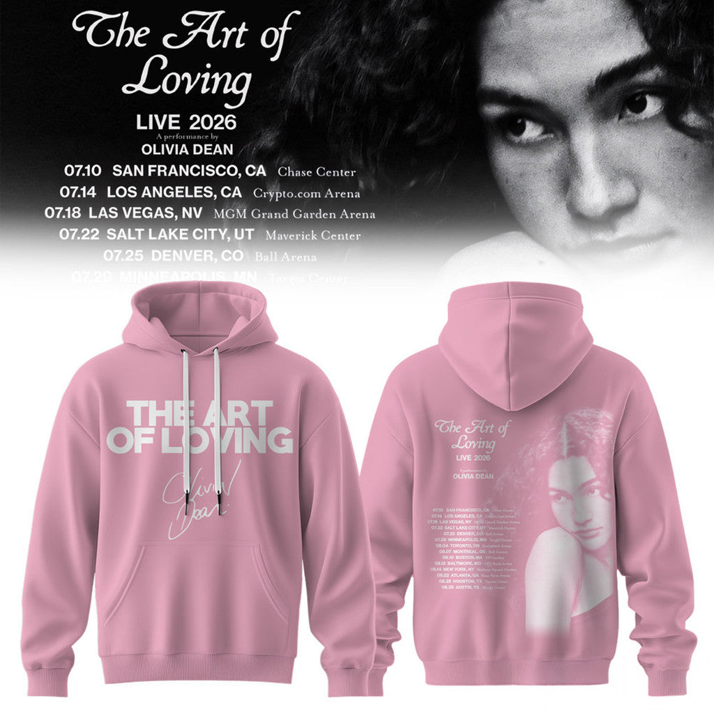 Olivia Dean Merch Tour The Art Of Loving 2026 Hoodie Signed Gifts For Music Lovers - Merchluma
