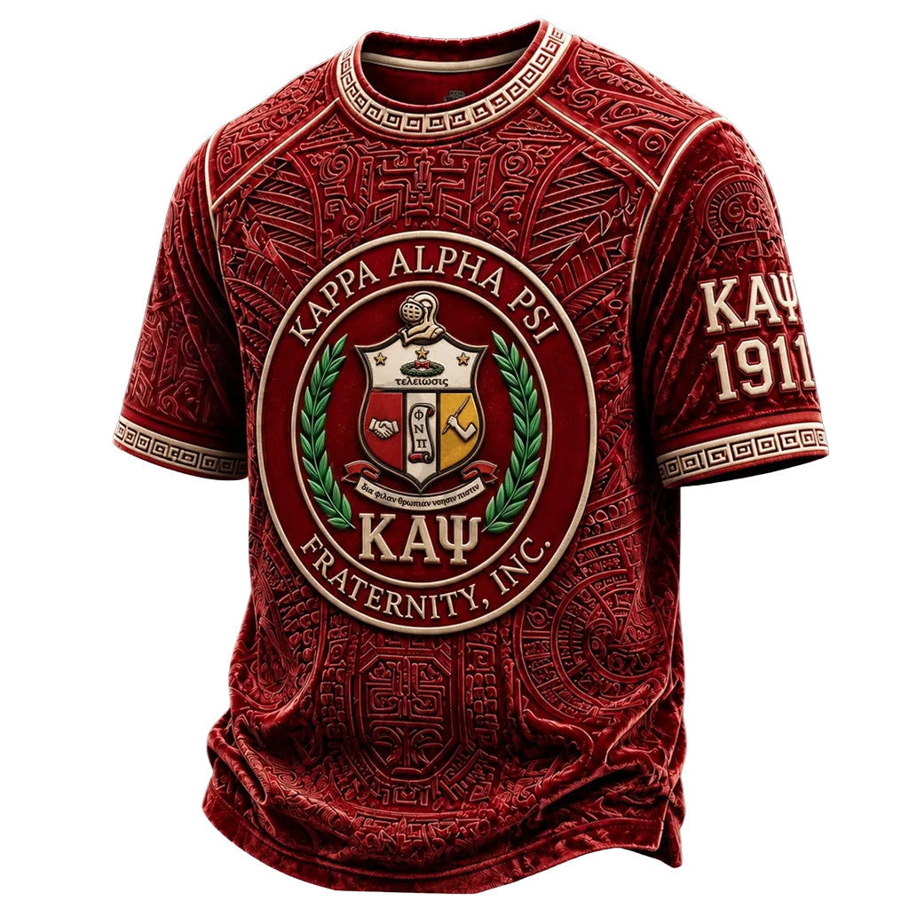 Kappa Alpha Psi Fraternity Crimson T-Shirt KAP Merch 2026 Special Present For Him - Merchluma