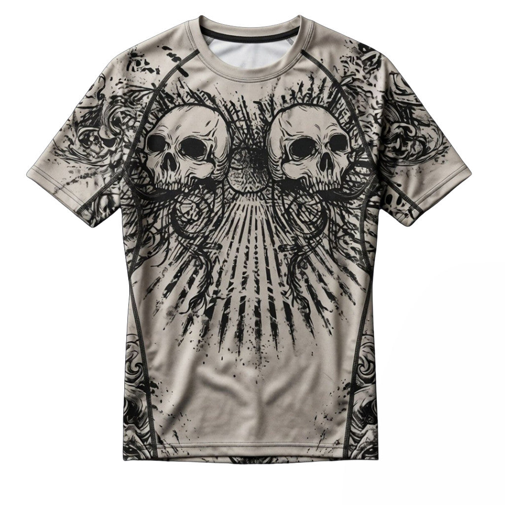 My Babysitter's A Vampire Gord Skull Compression Shirt Rash Guard Gifts For Brothers - Merchluma