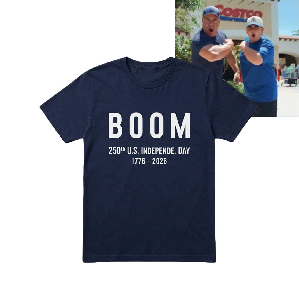 Big Boom 250 America 250Th Anniversary Shirt US Independence Day T-Shirt Gift For Fathers - Merchluma