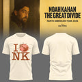 Noah Kahan The Great Divide Tour 2026 Merch Ladybug T-Shirt I Love NY Shirt Gift For Music Fans - Merchluma