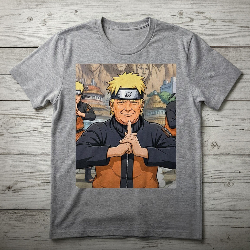 Donald Trump Naruto Cosplay Graphic T-Shirt Funny Meme Shirt Gift For Friends - Merchluma