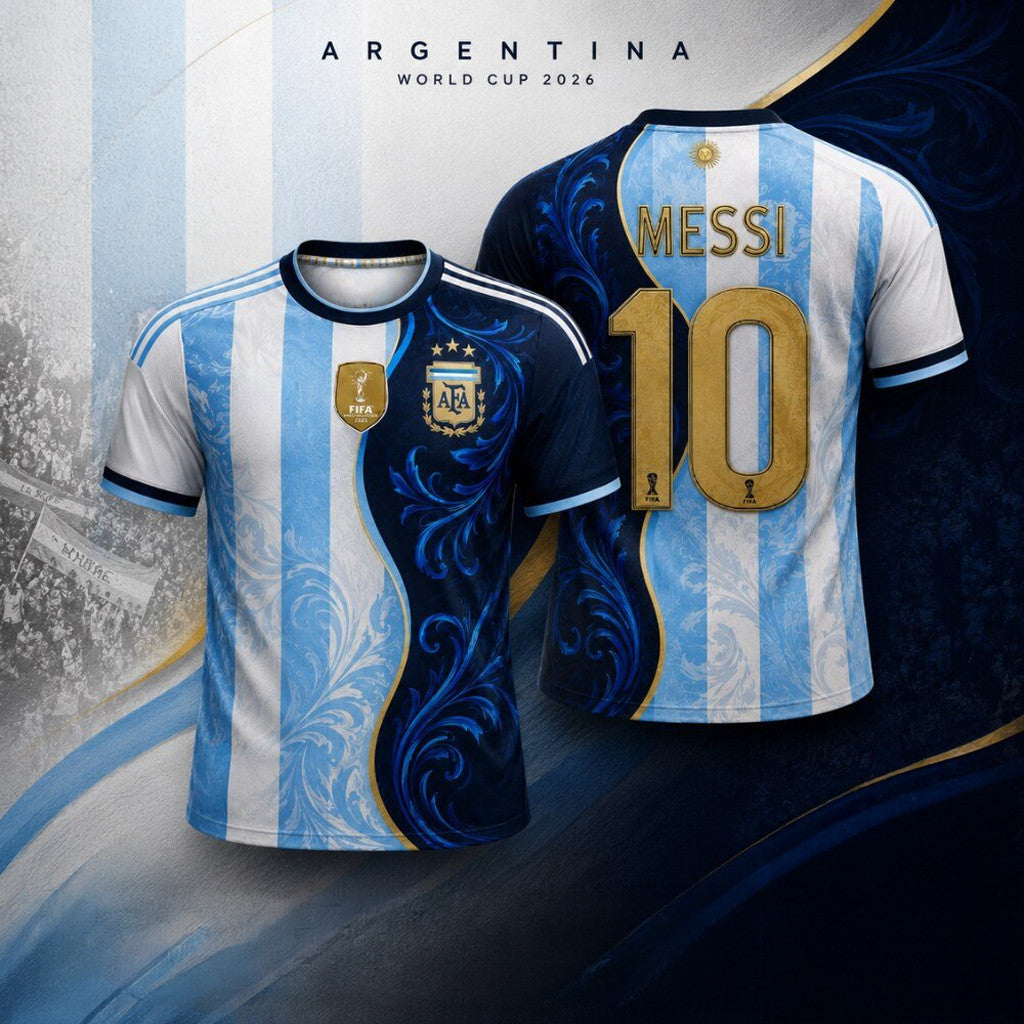 Messi Mashup Jersey Shirt #10 Argentina FIFA World Cup 2026 Home Away Jersey Fan Merch - Merchluma