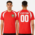 Personalized Morocco National Team Training Jersey Shirt Morocco World Cup 2026 Merch Red - Merchluma
