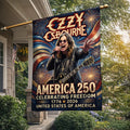 Ozzy Osbourne Rock Icon America 250 Years Of Freedom Commemorative Flag Home Decor Ideas - Merchluma