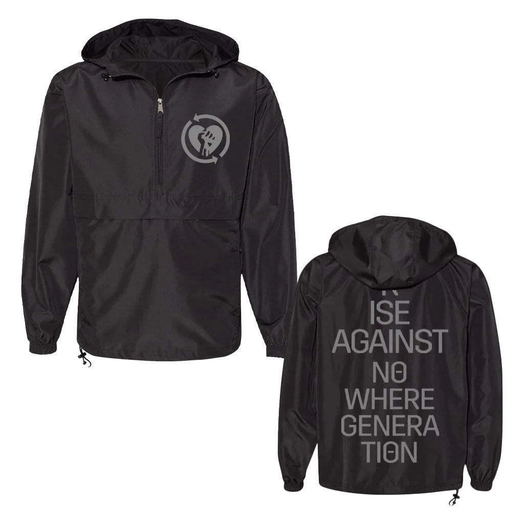 Rise Against Merch 2026 Nowhere Generation Windbreaker Jacket Gift Ideas For Music Lovers - Merchluma
