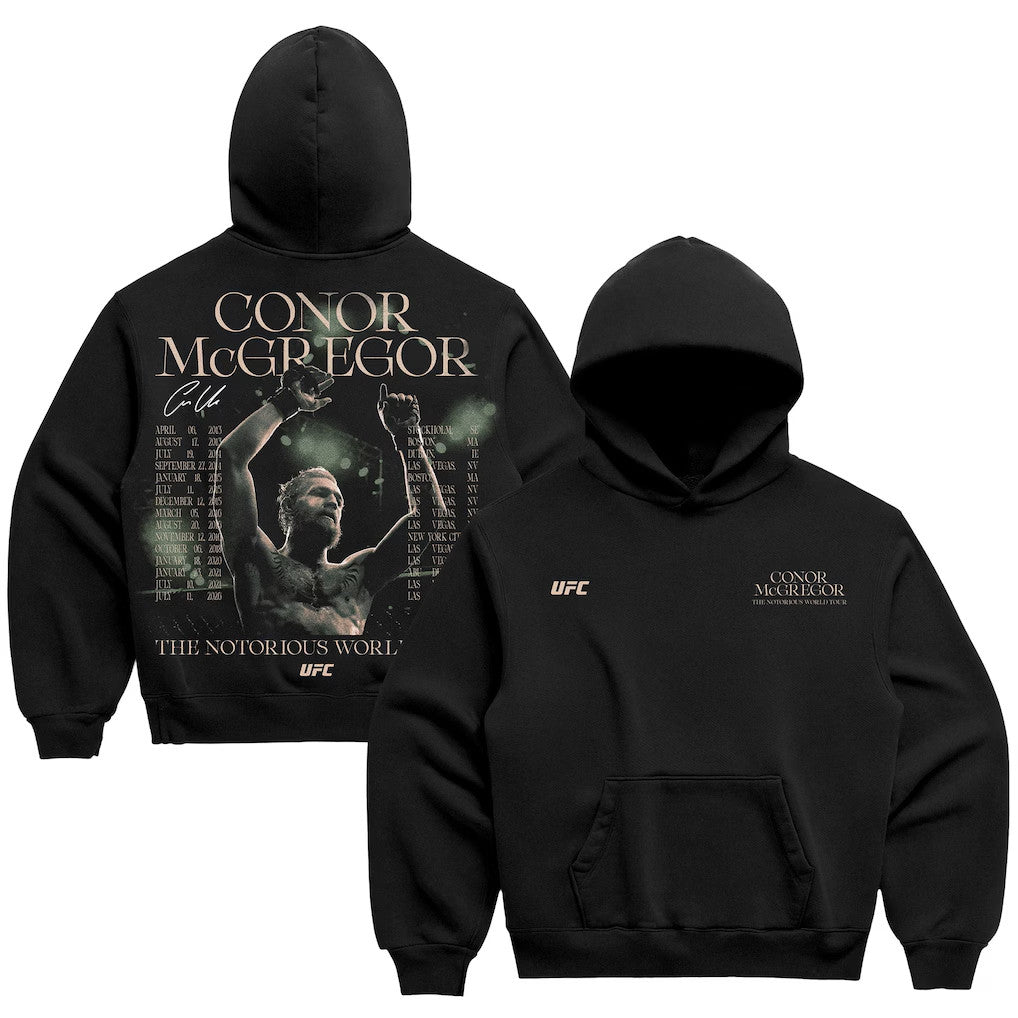 UFC Merch 2026 Conor McGregor World Tour Hoodie The Notorious Conor McGregor Merch Gift For Fan - Merchluma