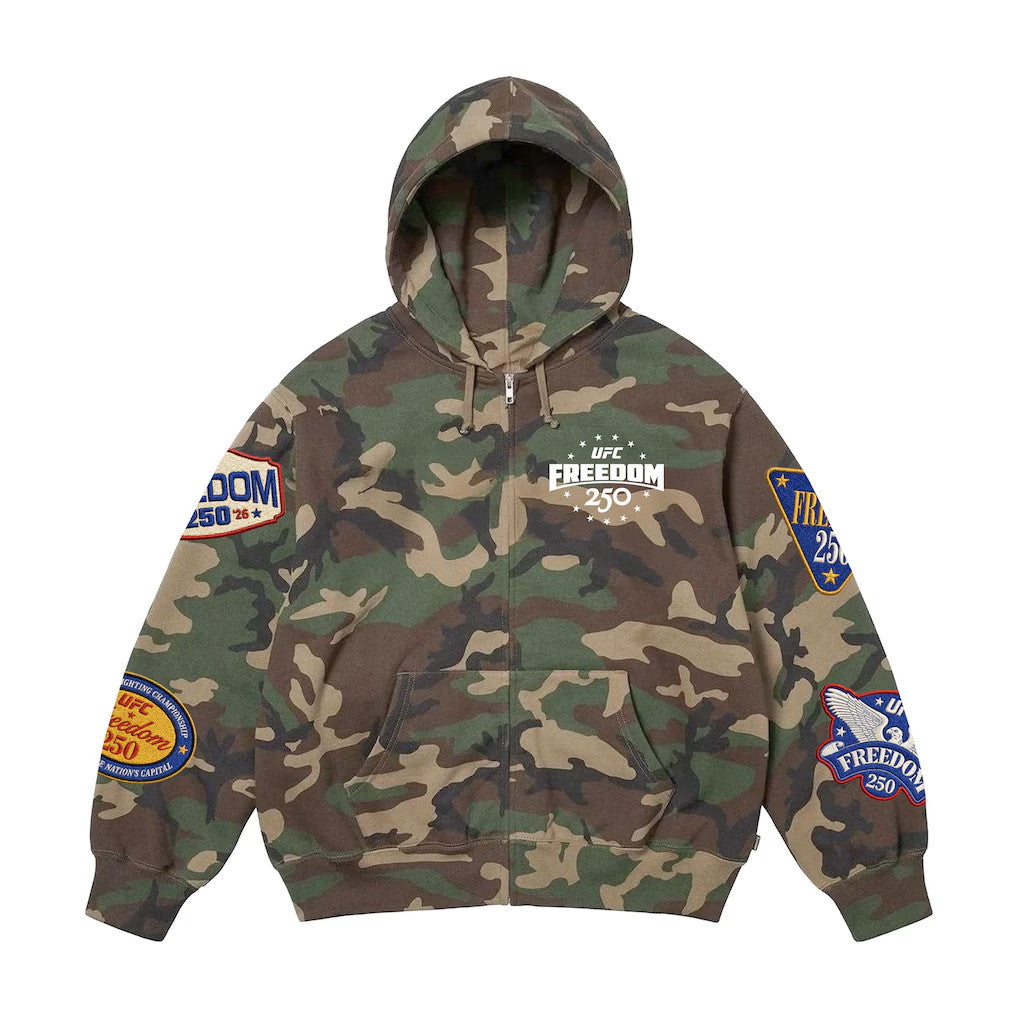 UFC Merch 2026 UFC Freedom 250 Full Hoodie Camo UFC White House Merch Gift For Boyfriend - Merchluma
