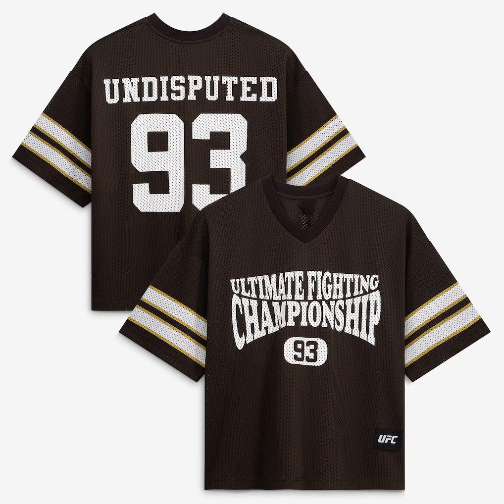 UFC Merch 2026 Ultimate Fighting Championship Staple V-Neck Jersey #93 Undisputed Clothing - Merchluma