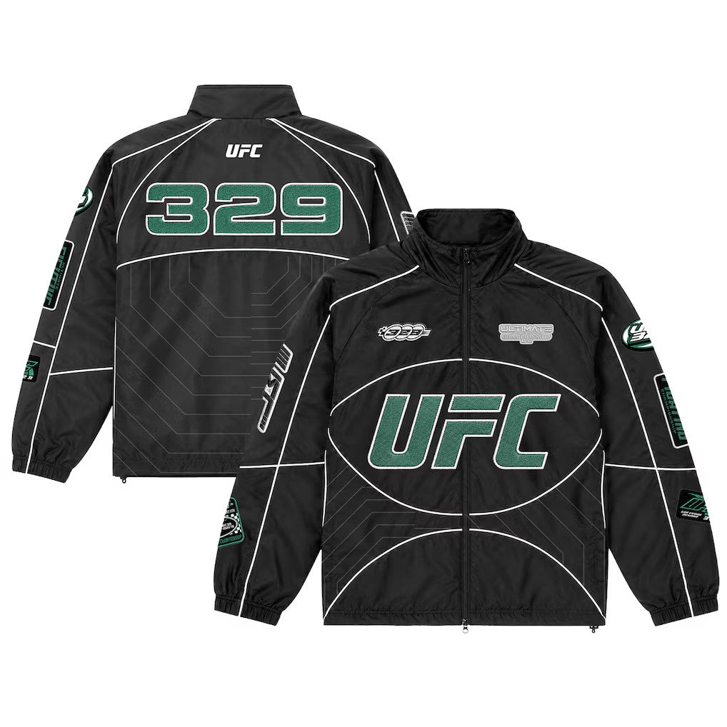 UFC Merch 2026 UFC 329 Racing Jacket Perfect Gifts For Your Boyfriend - Merchluma