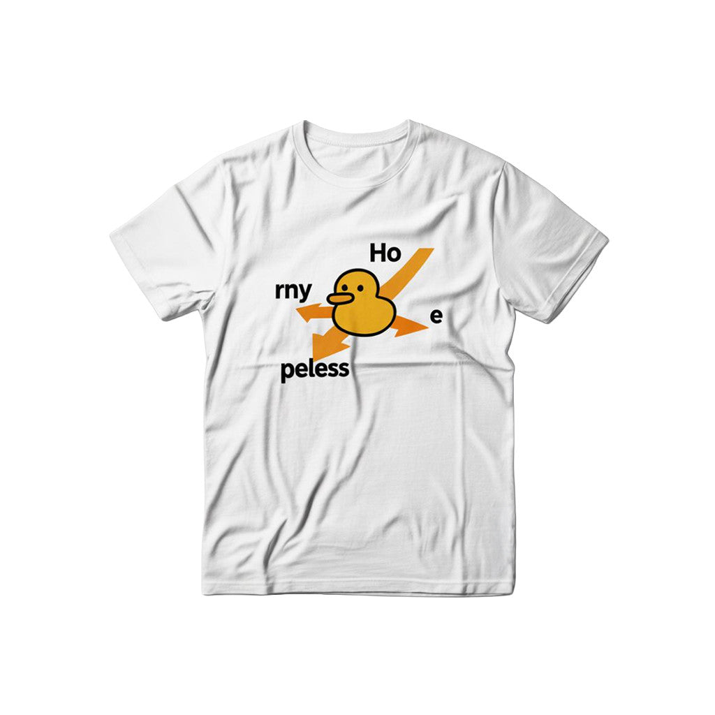 A Clean White T-Shirt Showcasing A Funny Rubber Duck Graphic Shirt Gift For Friends - Merchluma