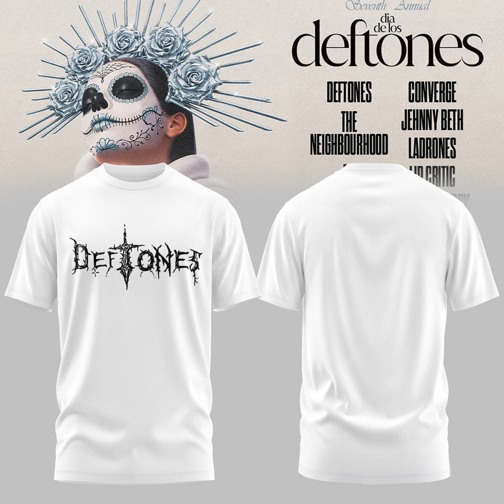 Dia De Los Deftones 2026 White T-Shirt Deftones Merch Gift For Music Lovers - Merchluma