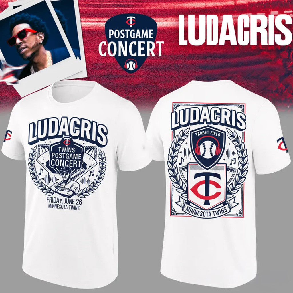 Minnesota Twins X Ludacris T-Shirt 2026 Twins Postgame Concert Shirt Ludacris Merch - Merchluma