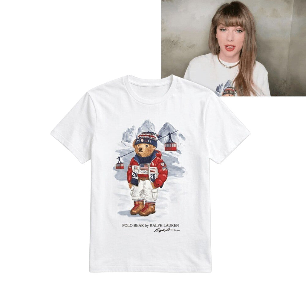 TS Ralph Lauren Polo Bear Team USA Shirt Swifties Merch Gifts For Fans - Merchluma