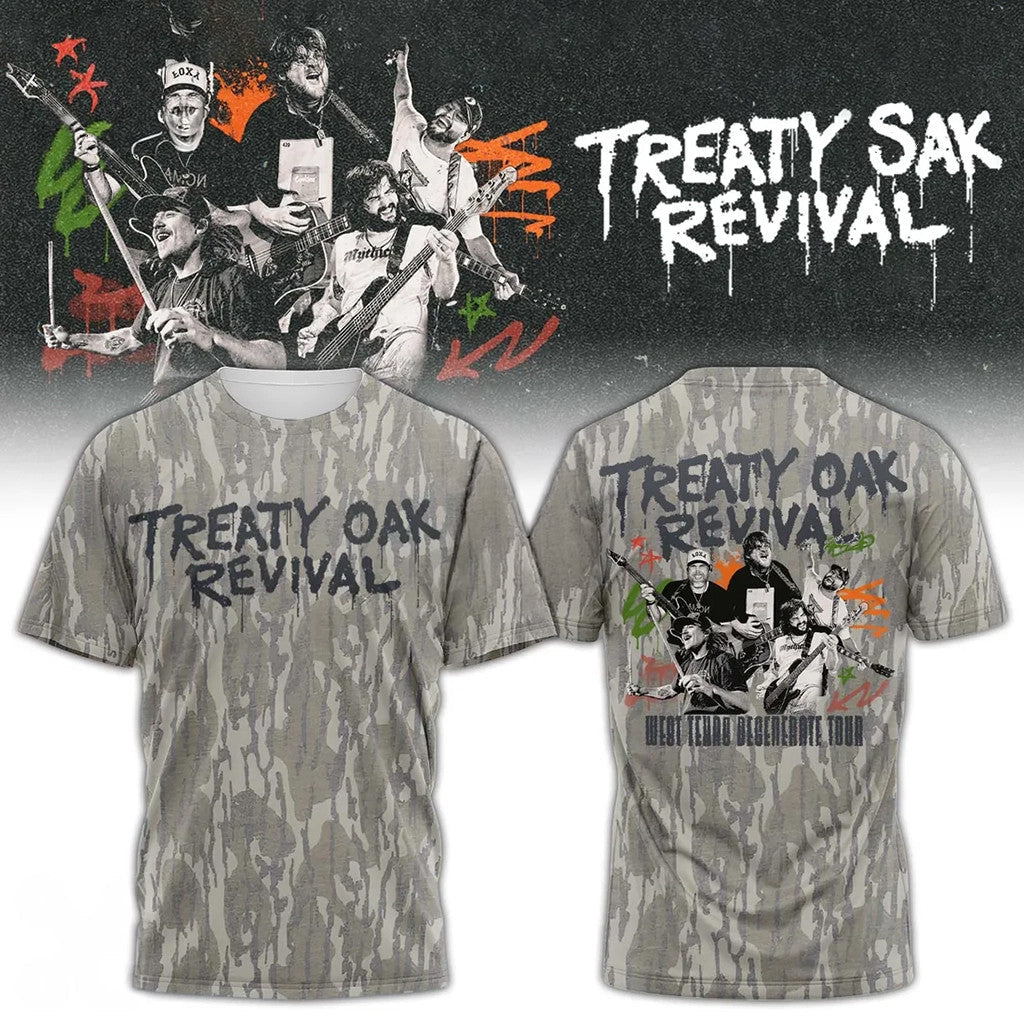 Treaty Oak Revival West Texas Degenerate Tour Camo T-Shirt Treaty Oak Revival Merch Him Gifts - Merchluma
