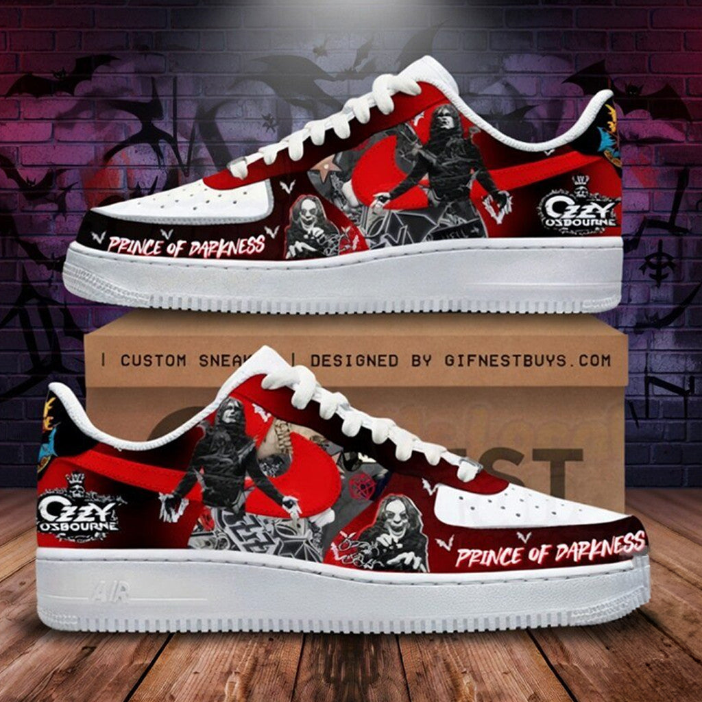 Ozzy Osbourne Final Tour Shoes Prince Of Darkness Sneakers Rock Star Tribute Merch Fan Gifts - Merchluma