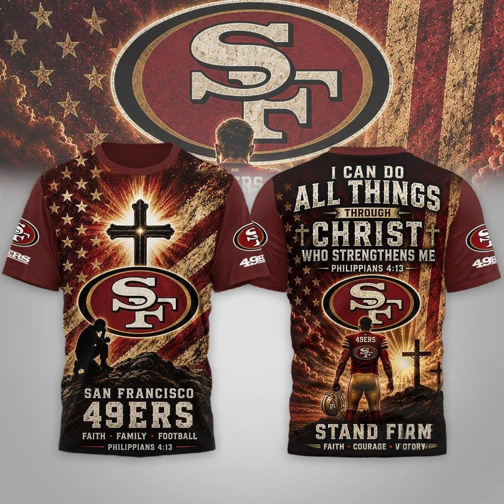 San Francisco 49ers Faith Family Football Shirt 49ers Merch Gifts For Football Fan - Merchluma