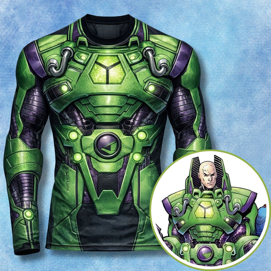 2026 DC Comics Lex Luthor Compression Long Sleeve Shirt DC Comics Merch Gift For Him - Merchluma