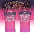 Adelaide Thunderbirds 3X Suncorp Super Netball Champions 2026 Polo Shirt Fan Clothing - Merchluma