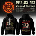 Rise Against x Dropkick Murphys 2026 Tour Black Hoodie Rise Against Merch Gift For Fans - Merchluma