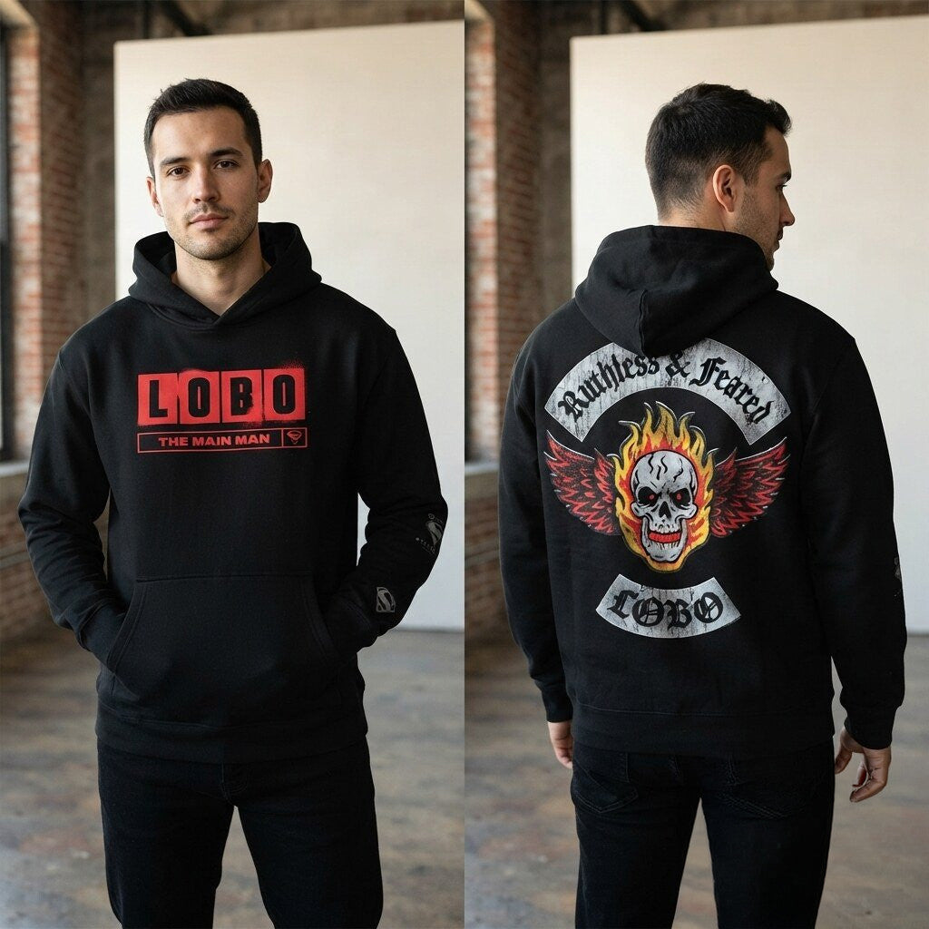 Supergirl 2026 Lobo Villain Outfit Jacket Cosplay Costume Hoodie LOBO The Main Man Hoodie Gift - Merchluma