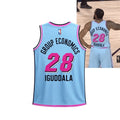 Andre Iguodala Miami Heat Vice City Jersey #28 Group Economic Iguddala Jersey Fan Merch - Merchluma