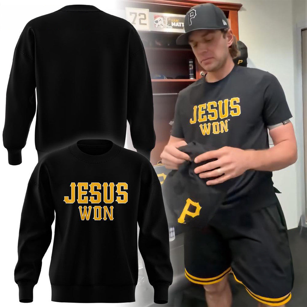 Pittsburgh Pirates Jesus Won 2026 Sweatshirt Pirates Merch Best Gifts For Baseball Fans - Merchluma