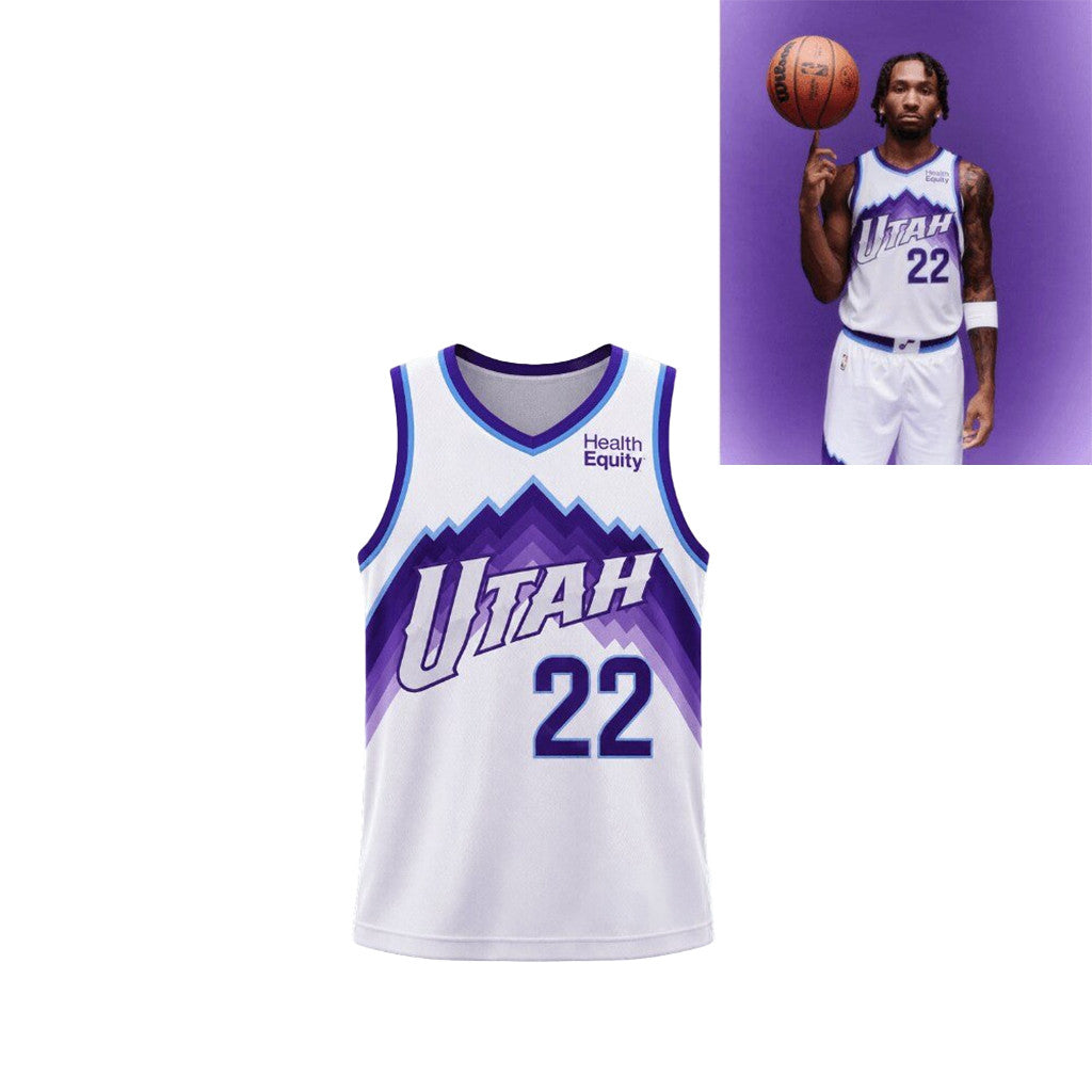 Darryn Peterson Utah Jazz City Edition Jersey #22 Darryn Peterson Merch Gift For Basketball Fans - Merchluma