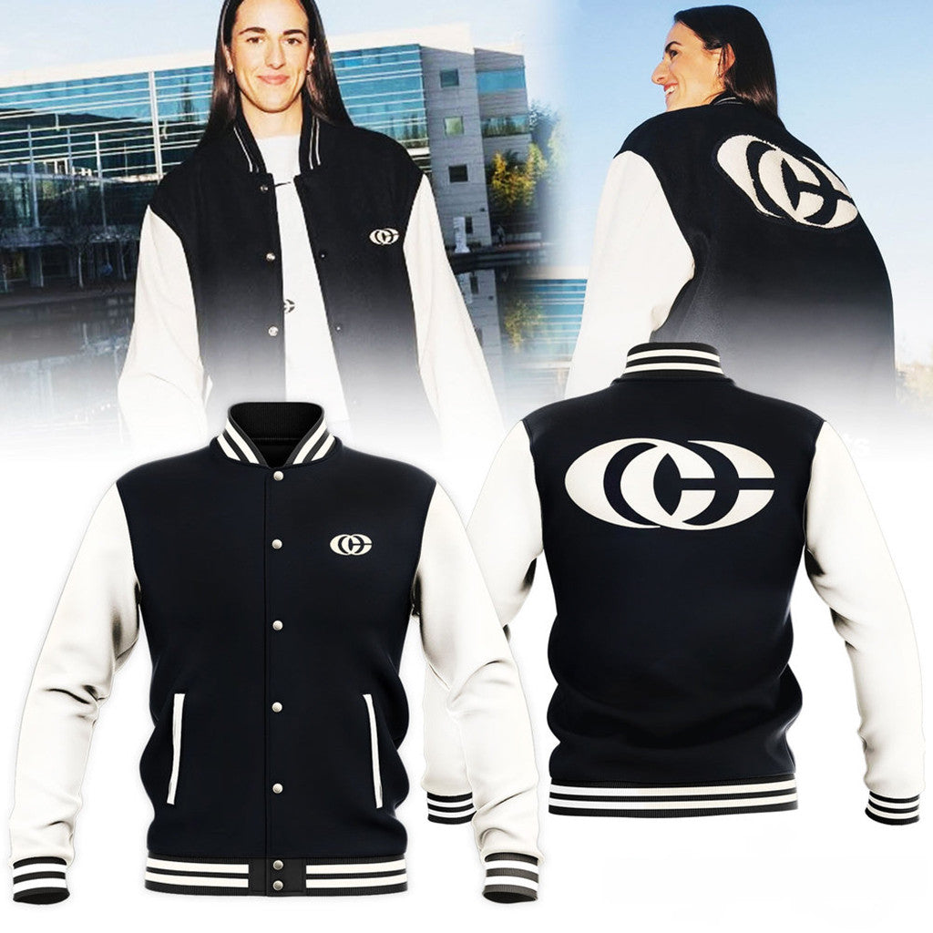 Caitlin Clark Black And White Special Jacket Caitlin Clark Merch Basketball Fan Gifts - Merchluma