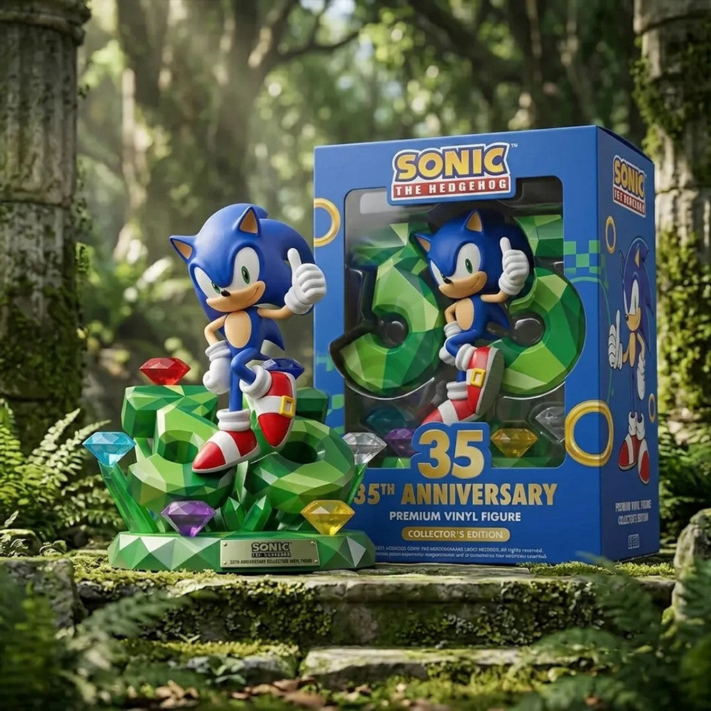 Sonic The Hedgehog 35th Anniversary Funko Pop Sonic The Hedgehog Merch Display Decor - Merchluma