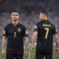 Cristiano Ronaldo V-Neck Polo Jersey Shirt #7 Portugal Team Merch For Cr7 Fan Soccer Gifts - Merchluma