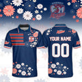 Custom Sydney Roosters NRL 2026 Flower Pattern Polo Shirt Sydney Roosters Merch Gift For Fans - Merchluma