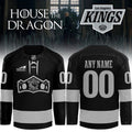 Personalized Los Angeles Kings X House Of The Dragon The Rightful Queen Black Jersey Fan Merch - Merchluma