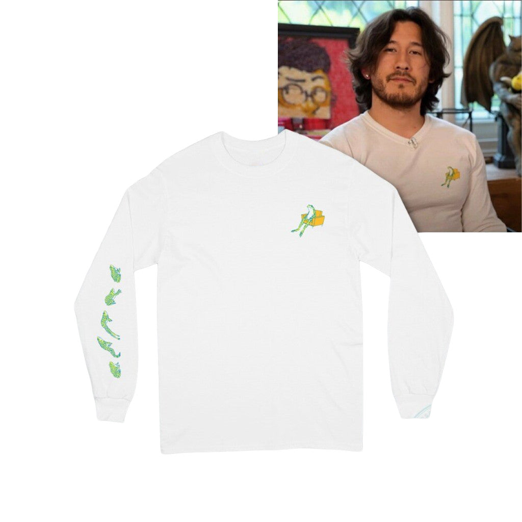 Markiplier Long Sleeve Shirt Rick And Morty Living Room Scene Clothing Gifts For Him - Merchluma