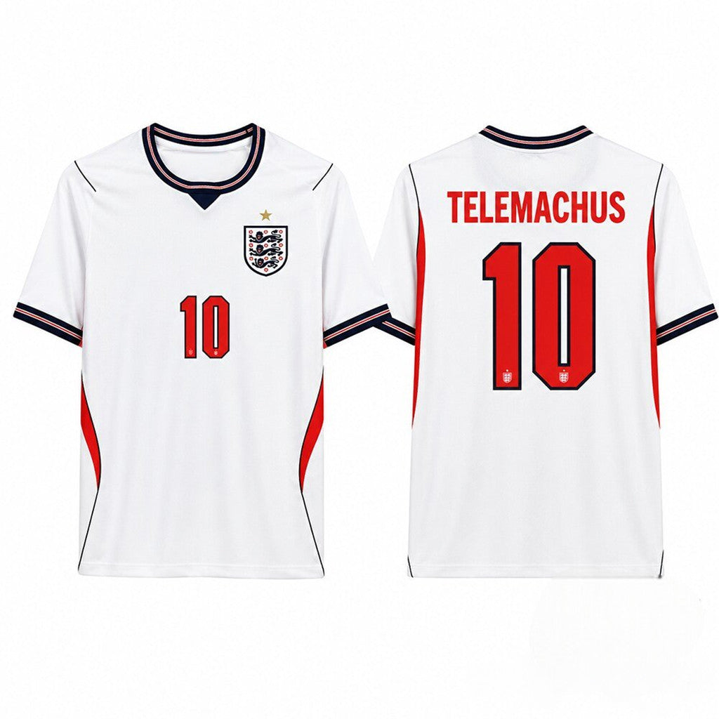 Tom Holland England Telemachus #10 Jersey Shirt 2026 England FIFA World Cup Merch Fan Gear - Merchluma