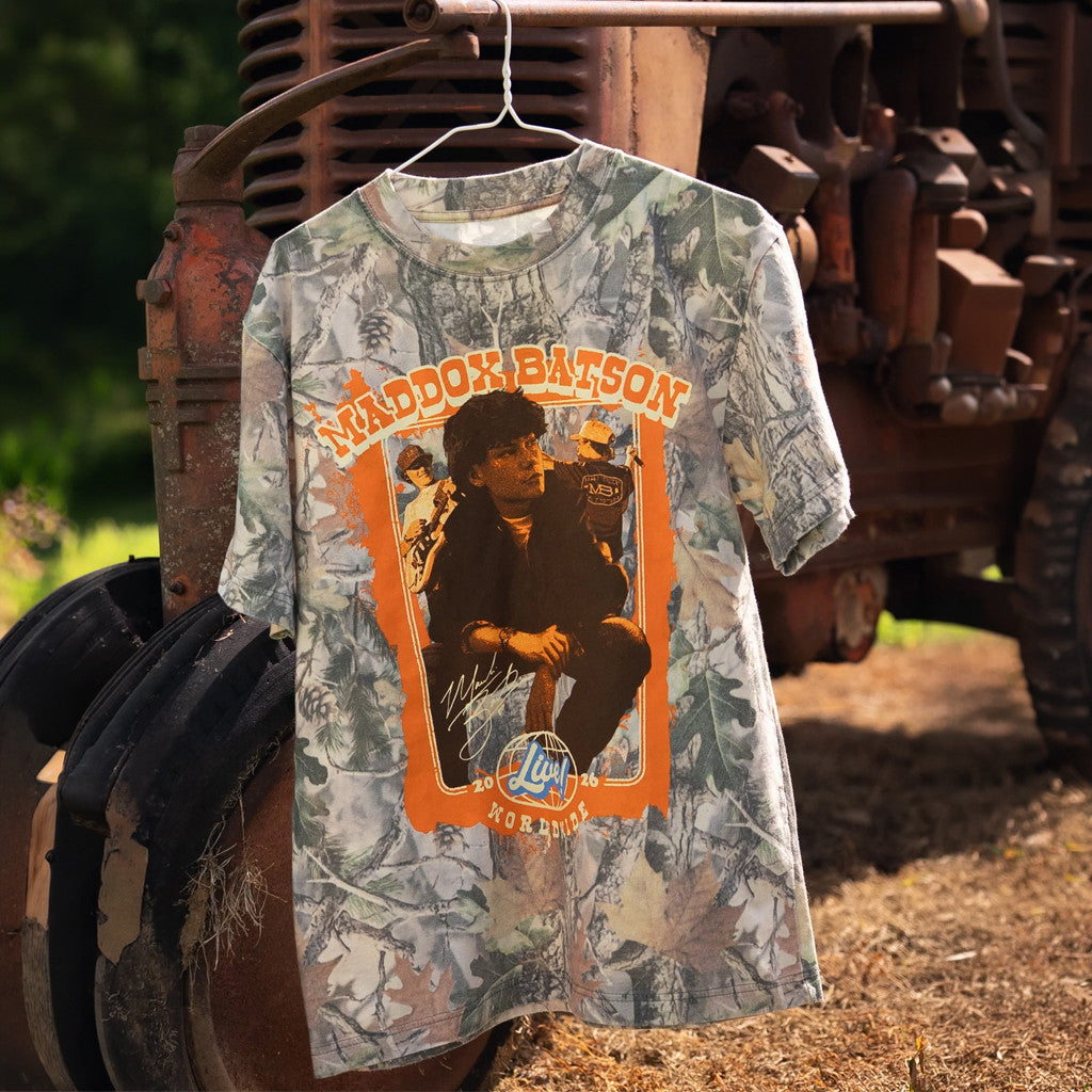 Maddox Batson Merch 2026 MB Live Worldwide Tour Camo T-Shirt Gift Ideas For Music Lovers - Merchluma