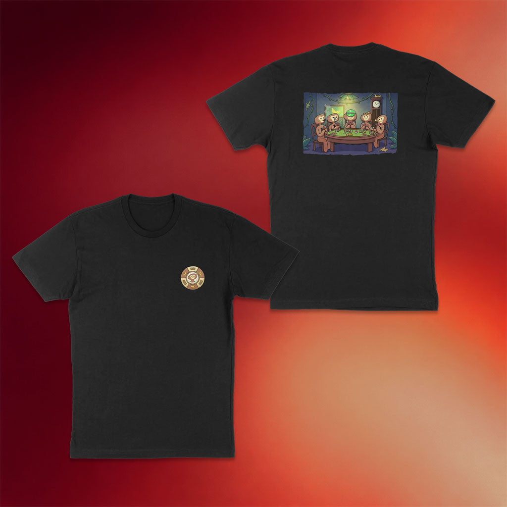 Monke Clothing Merch 2026 Monkes Playing Poker T-Shirt Gift For Brothers - Merchluma