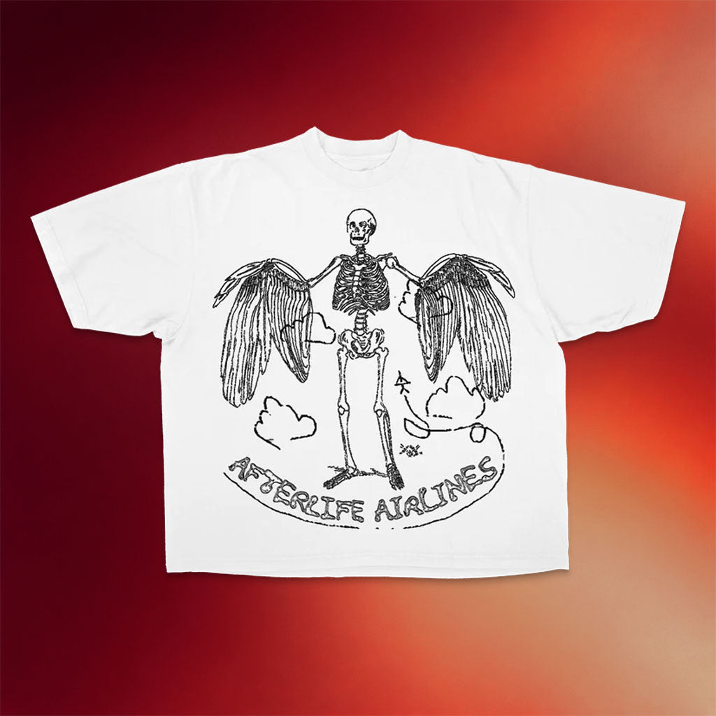 Maud Merch 2026 Afterlife Airlines T-Shirt Skeleton Shirt Maud Clothing Gift For Brothers - Merchluma