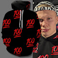 Erling Haaland 100 Emoji Hoodie Erling Haaland Merch Norway FIFA World Cup 2026 Apparel Gifts - Merchluma