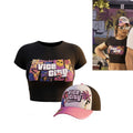 GTA VI Vice City Lucia Caminos Crop Top And Hat Set 2026 GTA 6 Merch Best Gift For Sisters