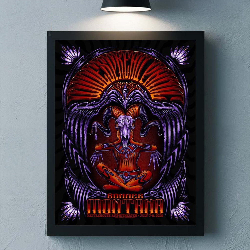 Widespread Panic Bonner Montana 2026 Poster At Kettlehouse Amphitheater Poster Wall Art Decor