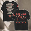 Bon Jovi Forever Tour 2026 Band Photo Black T Shirt Bon Jovi Concert Merch Gifts For Music Fans