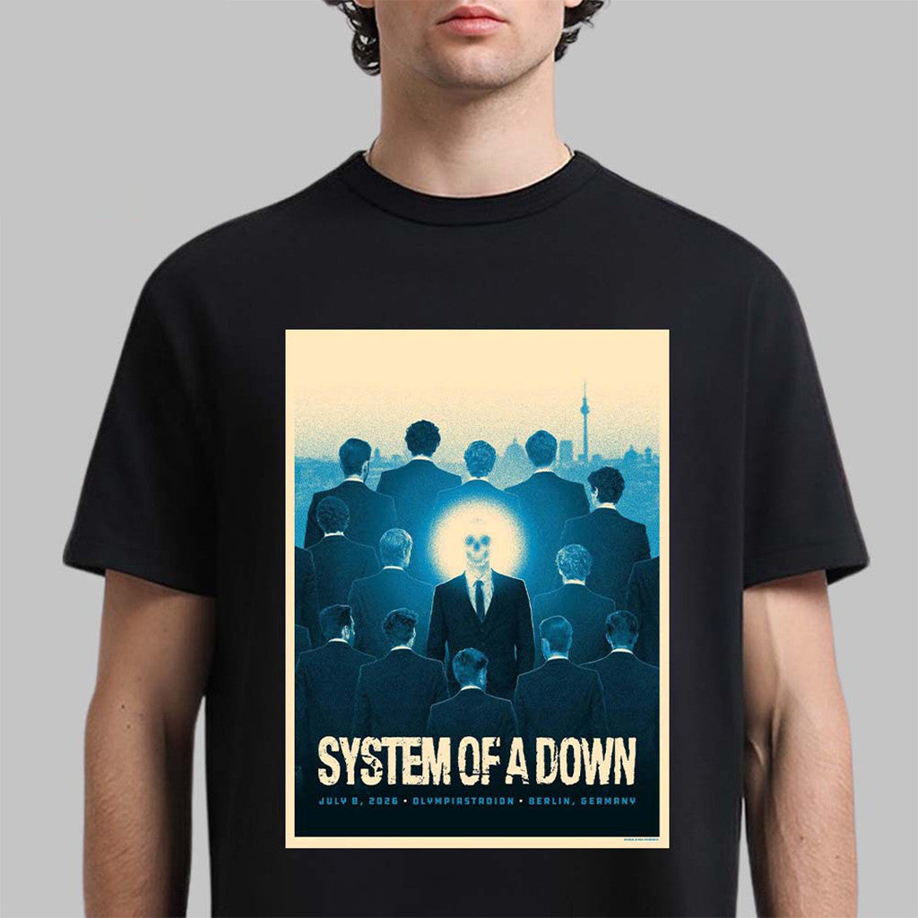 System Of A Down Berlin Germany 2026 Poster At Olympiastadion T-Shirt SOAD Merch Gift For Fans